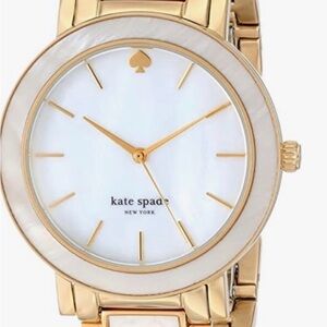 Kate Spade Grammercy gold and mother of pearl watch